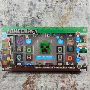 Minecraft Do It Yourself 3D Sticker Maker Kit Value Box New Factory Sealed